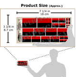 Ukrainian Flag, Organization of Ukrainian Nationalists (OUN) - 1/72, 1/48, 1/35, 1/32 Scales