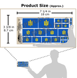 Ukrainian Flag, Organization of Ukrainian Nationalists (OUN), Variant - 1/72, 1/48, 1/35, 1/32 Scales