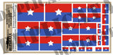 Viet Cong Alternate Flag #1, Vietnam War - 1/72, 1/48, 1/35, 1/32 Scales - Duplicata Productions