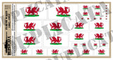 Flag of Wales (1807-1953) - 1/72, 1/48, 1/35, 1/32 Scales - Duplicata Productions