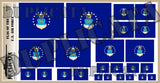 Flag of The United States Air Force - 1/72, 1/48, 1/35, 1/32 Scales