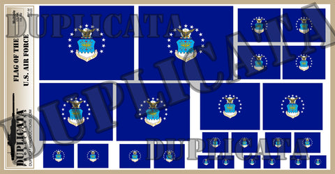 Flag of The United States Air Force - 1/72, 1/48, 1/35, 1/32 Scales