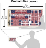 American Flag - 50 Stars (1960 to Present Day) - 1/72, 1/48, 1/35, 1/32 Scales (w/Motion Ripples) - Duplicata Productions