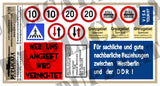 East German Berlin Wall/Border/Checkpoint Signs -1/35 Scale (3 sheets) - Duplicata Productions