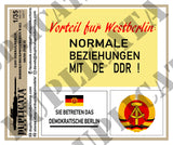 East German Berlin Wall/Border/Checkpoint Signs -1/35 Scale (3 sheets) - Duplicata Productions