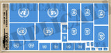 Flag of the United Nations - 1/72, 1/48, 1/35, 1/32 Scales - Duplicata Productions