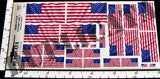 American Flag - 50 Stars (1960 to Present Day) - 1/72, 1/48, 1/35, 1/32 Scales (w/Motion Ripples) - Duplicata Productions