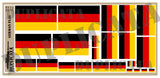 German Flag - 1/72, 1/48, 1/35, 1/32 Scales - Duplicata Productions