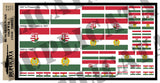 Hungarian Flags - Cold War - 1/72, 1/48, 1/35, 1/32 Scales - Duplicata Productions