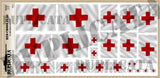 Red Cross Flag - 1/72, 1/48, 1/35, 1/32 Scales (w/Motion Ripples) - Duplicata Productions