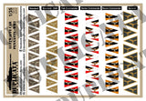 German Luftwaffe Staff Car Pennants, WW2 - 1/35 Scale - Duplicata Productions