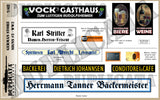 German Shop/Store Signs #2 - WW2 - 1/48 Scale - Duplicata Productions