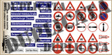 German Street Names and Traffic Signs - WW2 - 1/35 Scale - Duplicata Productions