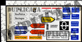 Battle of Bastogne Signs, Maps & Flags - 1/35 Scale (3 sheets)