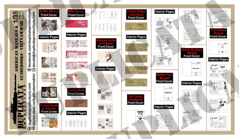 American Manuals & Guidebooks -  Vietnam War  - 1/35 Scale - Duplicata Productions