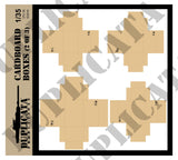 Cardboard Boxes w/Labels & Packing Tape - 1/35 Scale (3 sheets) - Duplicata Productions