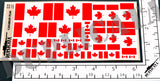 Canadian Flag - 1/72, 1/48, 1/35, 1/32 Scales - Duplicata Productions