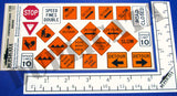 Road/Highway Construction Signs - 1/35 Scale - Duplicata Productions