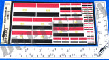 Egyptian Flag (1984 - Present Day) - 1/72, 1/48, 1/35, 1/32 Scales - Duplicata Productions