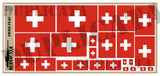 Swiss Flag - 1/72, 1/48, 1/35, 1/32 Scales - Duplicata Productions