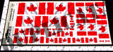 Canadian Flag - 1/72, 1/48, 1/35, 1/32 Scales (w/Motion Ripples) - Duplicata Productions