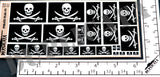 Pirate Flag #3 - 1/72, 1/48, 1/35, 1/32 Scales - Duplicata Productions