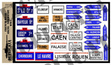 French Road Signs, Normandy -  WW2 - 1/35 Scale - Duplicata Productions