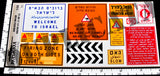 Israeli Road Signs #1 - 1/35 Scale (2 sheets) - Duplicata Productions