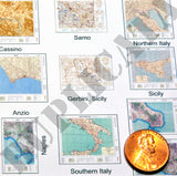 Allied Maps - Italy, WW2 - 1/35 Scale - Duplicata Productions