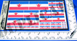 Yugoslavian Flag - Cold War - 1/72, 1/48, 1/35, 1/32 Scales - Duplicata Productions