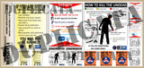 Zombie Apocalypse Signs and Posters - 1/35 Scale (2 sheets) - Duplicata Productions